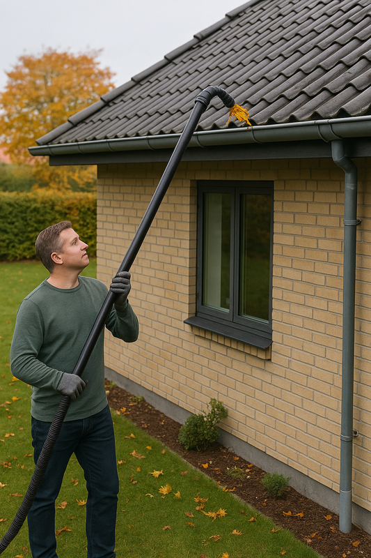 Tagrende rensning - 1 plans hus